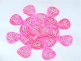 18 Pink Celluloid Guitar Plectrums