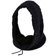 Soft Lining Hoodie Pullover Headscarf Knit Loop Neckwarmer Scarf Ski Hat Navy