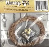 Hemp Bracelet/Chocker Kit - Large White Bead