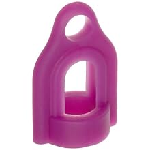H-B Instrument D-42 PVC Non-Roll Ring Top Fitting, for Standard Thermometers, Purple