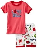 Hatley Girls 2-6X Short Nordic Bugs Love Bug Pajama Set