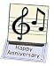 Music Notes Clip Magnet
