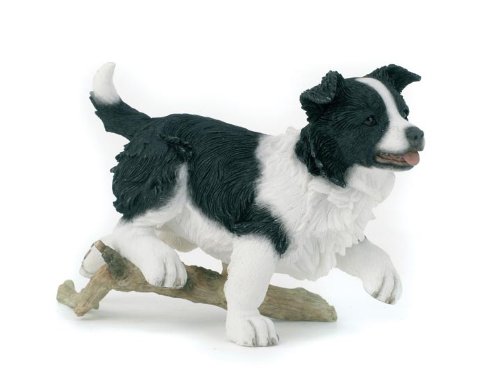 Border Collie Puppy Dog Figurine
