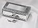 ANTIQUE SILVER JEWELRY BOX WITH JEWELED LOCK