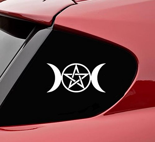 Wiccan Triple Moon Goddess Vinyl Decal Sticker