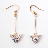 Mickey Mouse Head Dangle Ear Rings Earrings Gold