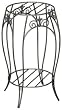 Plant Stand With Finial Black