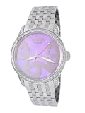 Roberto Bianci Women's Diamond Accented Mother of Pearl Watch #1858DIAM_PINKMOP_SILVNUM