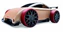 Manhattan Toy Automoblox C9-R Red/Black Sports Sedan