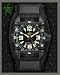 Rogue Warrior Red Cell Black Velcro Band 200M GMT Watch with Extra Black Silicone Band