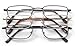 OPTX 20/20 Alpha Alloy 3 Pair Valu-Pac Reading Glasses, Metal, One Size + 3