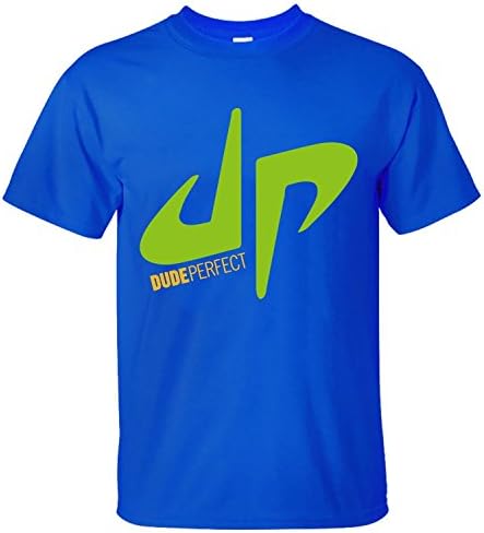 XMANA Men's Top You Tube Dude Perfect DP Trick Shots logo T-Shirt blue M