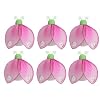 2" Green Pink Mini (X-Small) Glitter Ladybugs 6pc set - nylon nursery bedroom girls room ceiling wall decor, wedding birthday party baby bridal shower