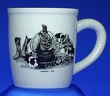 Ceramic Coffee Mug Cup Dog Saddle Design