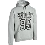 IMAGE OF WeSC Football Hoody - Men's Grey Melange, XXL