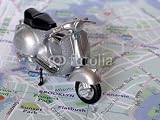 Wallmonkeys Peel and Stick Wall Decals - Classic Scooter - Removable Graphic