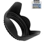 .. Pro Digital Hard Lens Hood For The Canon T1i, XS, XSI, XT, XTI, 50D, 40D, 30D, 20D, 10D, 5D, 1DS MARK 2 & 3, 1D MARK 2 & 3 Digital SLR Cameras Which Have Any Of These (18-55mm, 75-300mm, 50mm 1.4 , 55-200) Canon Lenses