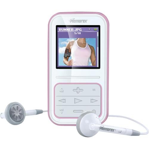 Memorex MMP8590-PNK - Digital player / radio - flash 2 GB - WMA, MP3, protected WMA (DRM 10) - display: 1.5 - pink