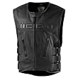 Icon Regulator Skull Men's Leather Sportsbike Motorcycle Vest