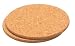 T&G Set of 2 Round Hot Pot Stands In Natural Cork D20cm