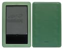 iShoppingdeals Premium GREEN Silicone Skin for Nook , Barnes and Noble Electronic Ebook Reader case Cover + Anti- Scratch Screen Protector + Fishbone Styles Keychain