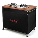 Hot Wok Outdoor Gas Kitchen with 3.7 Kw Silver Duo Grill