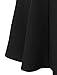 NE PEOPLE Office High Waisted Flare Pleated Knee A-Line Skirt with Belt