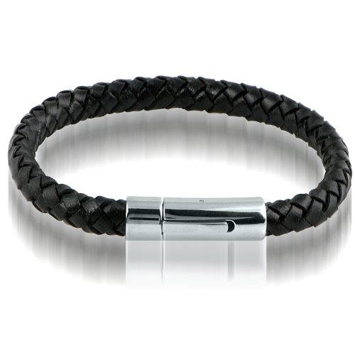 Braided Black Leather