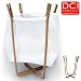 BLACK clothespin pin ECO Recycle GREEN plastic grocery bag Trashcan BASKET