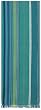 Durable Hand Woven 100% Cotton Colorful Green and Blue Striped Table Runners 12x72 Inches Set of Two