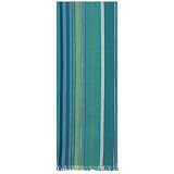 Durable Hand Woven 100% Cotton Colorful Green and Blue Striped Table Runners 12x72 Inches Set of Two by 