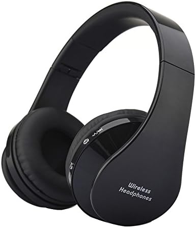 Coolker Bluetooth Headphones Wireless Foldable Hi-fi Stereo Headphone for iPhone ipad Samsung PC LG HTC Black
