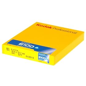 Click here to buy Kodak Ektachrome E100G Color Slide Film ISO 100, 4 x 5 Size, 10 Sheets, Transparency, by Kodak.