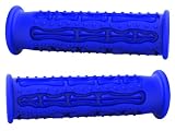 Blue Moto Grip Brand Skeleton Fingerz Grips Fit Razor Scooter