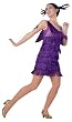 Adult Purple Flapper Costume - Womens XL