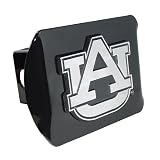 Auburn University Tigers Black with Chrome AU Emblem NCAA College Sports Metal... by CHROME EMBLEMS