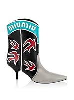 Miu Miu Botines (Negro / Gris)