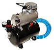 NEW Quiet 1/5 hp AIRBRUSH TANK COMPRESSOR-FREE AIR HOSE