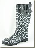 Capelli - Women's Grey Dots Rain Boots