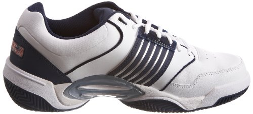 K-Swiss Men's Accomplish Long Sleeve White/Navy Lace Up 01805-109-M 10 UK