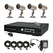 CIB R401W500G8653 4CH Network Security Surveillance DVR w/ Four CCD bullet Cameras KIT. Eagleeyes Software.