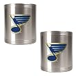 St. Louis Blues NHL 2pc Stainless Steel Can Holder Set- Primary Logo by Great American Products