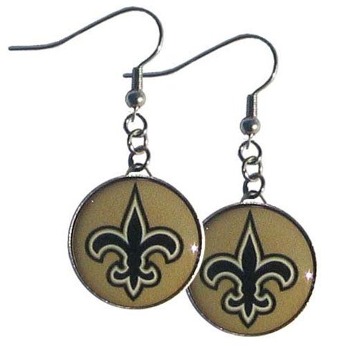 NFL New Orleans Saints Charm Dangle Earrings