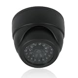 41ShcASqKPL. SL160  SecurityIng   Black Color Quality Hard ABS Plastic Dummy Dome Security Camera with 30 Pcs False IR LED + Red Activity LED Light Suitable for Indoor / Outdoor Environment   Upgrade Your Security Quickly