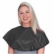 Scalpmaster Vinyl Comb-Out Cape 26" x 26" Tie String Black (Pack of 3)