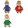 Alvin and The Chipmunks The Squeakquel Movie Set/3 Plush Toys
