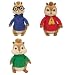 Alvin and The Chipmunks The Squeakquel Movie Set/3 Plush Toys