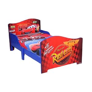 Cars Wooden Toddler Bed with Safe Sleep Rails