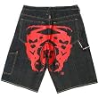 RMC Martin Ksohoh Painted Red Logo denim shorts REDM3732