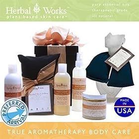 Herbal Works Feel Good Aromatherapy 5-piece Gift Box All Natural Body and Skin Care System